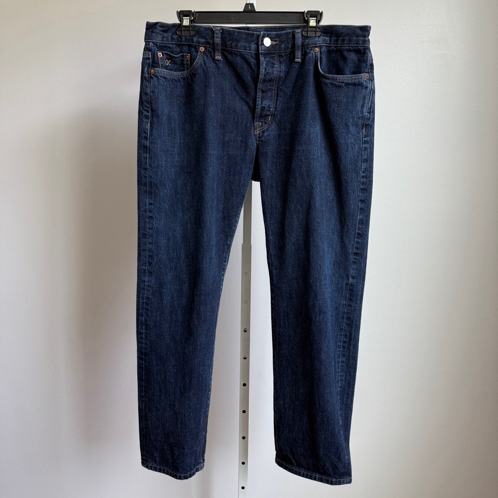 Outerknown 36x30 Dark Wash Jeans Local Straight Fit Organic Cotton Denim Preppy